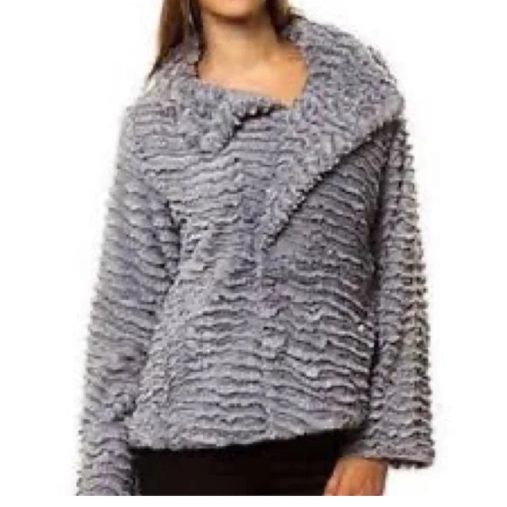 Patagonia Gray Pelage Faux Fur Jacket Sz S